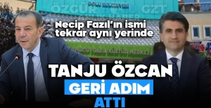 TANJU ÖZCAN GERİ ADIM ATTI