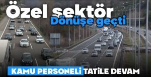 TATİLCİLER ERKENDEN DÖNMEYE BAŞLADI.... BOLU'DA TRAFİK KİLİT