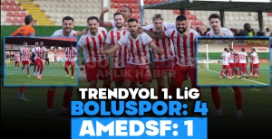 TRENDYOL 1. LİG: BOLUSPOR: 4 - AMED SPORTİF FAALİYETLER : 1