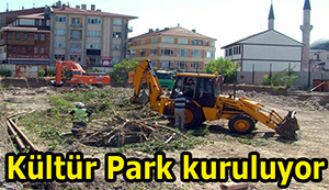 Kültür Park'ın yapımına başlandı...