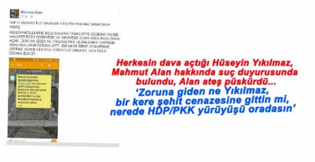 YIKILMAZ, MAHMUT ALAN HAKKINDA DAVACI OLDU