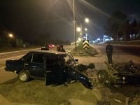 DEHŞETE DÜŞÜREN KAZA