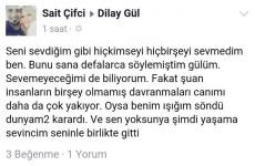 DİLAY'IN SEVGİLİSİNDEN HÜZÜNLÜ MESAJ!