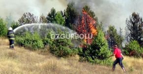 SARICALAR'DA KORKUTAN YANGIN!