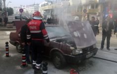 SÜRÜCÜ ÇARESİZLİK İÇİNDE İZLEDİ