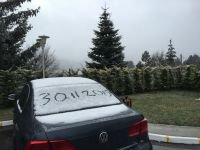 ABANT BEYAZ GELİNLİĞİNİ GİYDİ