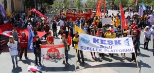 1 MAYIS İŞÇİ BAYRAMI BOLU'DA KUTLANDI