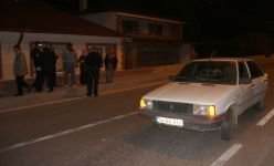 AMCASININ OĞLUNUN YOLUNU KESEREK SALDIRDI