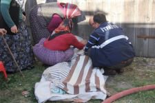 BABA OĞUL ALEVLERİN ARASINDAN ÇIKTILAR