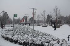 BOLU YENİ YILIN İLK GÜNÜNDE BEMBEYAZ OLDU