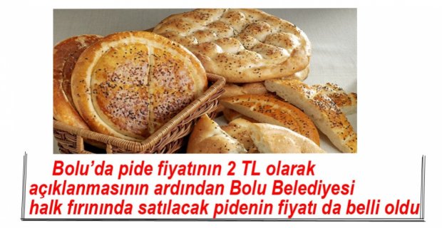 BELEDİYE PİDESİNİN FİYATI BELLİ OLDU
