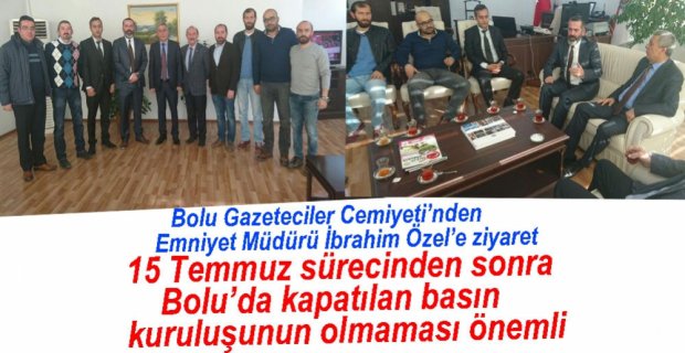 BGC'DEN EMNİYET MÜDÜRÜ ÖZEL'E ZİYARET