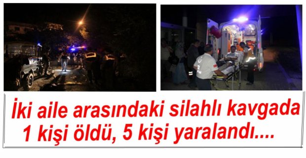İKİ AİLE ARASINDA KAVGA, 1 KİŞİ ÖLDÜ 5 KİŞİ YARALANDI