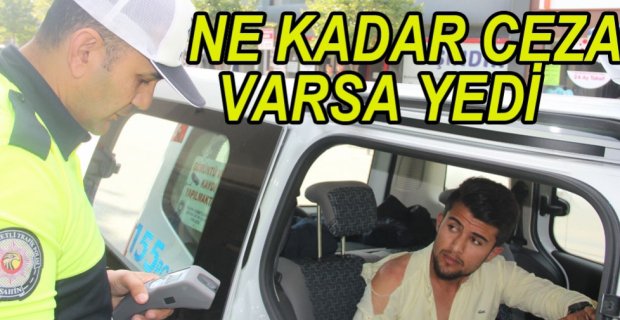 KAÇAN SÜRÜCÜYE CEZA ÜSTÜNE CEZA...