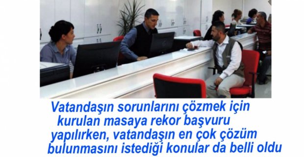 VATANDAŞTAN 160 BİN ŞİKAYET DİLEKÇESİ...