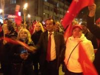CHP'LİLER FENER ALAYINDA YÜRÜDÜ