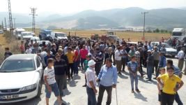 KÖY HALKI AYAKLANDI