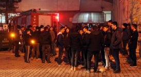 ÖĞRENCİ YURDUNDA KORKUTAN YANGIN