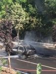 OTOMOBİL ALEV ALEV YANDI