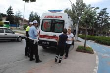 VALİLİK ÖNÜNDE HAREKETLİ ANLAR