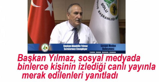 BAŞKAN SOSYAL MEDYADAN CEVAPLADI