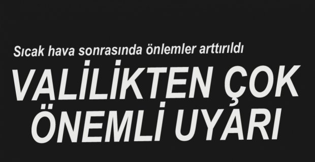BOLU VALİLİĞİNDEN ÇOK ÖNEMLİ AÇIKLAMA