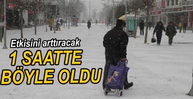 KAR BU KEZ SERT GELDİ