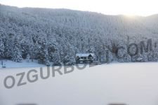 GÖLCÜK GÖLÜ BUZ TUTTU...