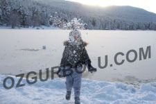 GÖLCÜK GÖLÜ BUZ TUTTU...