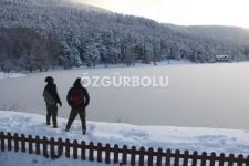 GÖLCÜK GÖLÜ BUZ TUTTU...