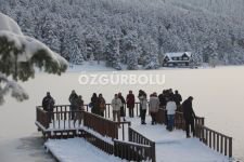 GÖLCÜK GÖLÜ BUZ TUTTU...