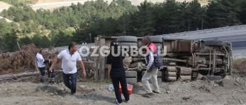 KAMYONUN ALTINDA KALARAK CAN VERDİ