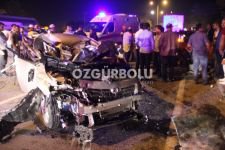 SANAYİ KAVŞAĞI'NDA FECİ KAZA