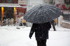 KENT MERKEZİ BEMBEYAZ OLDU