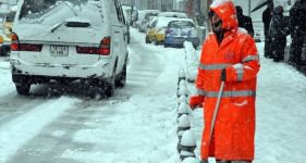 KENT MERKEZİ BEMBEYAZ OLDU