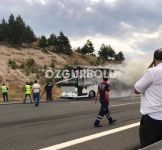 OTOBÜS ALEV ALEV YANDI