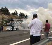 OTOBÜS ALEV ALEV YANDI