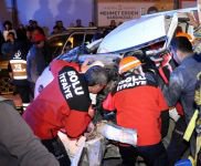 SANAYİ KAVŞAĞINDA FECİ KAZA