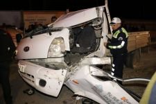 SANAYİ KAVŞAĞINDA FECİ KAZA