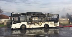 VİDEO HABER - HALK OTOBÜSÜ ALEV ALEV YANDI