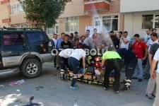 YAN YATAN CİP 5 METRE SÜRÜKLENDİ