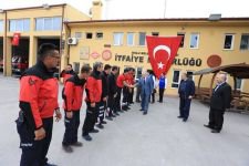 BAŞKAN TEK TEK TAZİYELERİ KABUL ETTİ