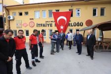 BAŞKAN TEK TEK TAZİYELERİ KABUL ETTİ