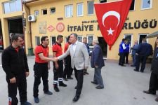 BAŞKAN TEK TEK TAZİYELERİ KABUL ETTİ