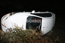 BETON SU KANALINA ÇARPARAK DURDU