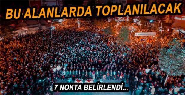 BOLU'NUN MİTİNG VE YÜRÜYÜŞ ALANLARI BELLİ OLDU