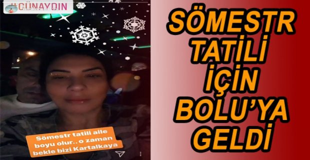 ÜNLÜ ŞARKICI TATİLİNİ KARTALKAYA’DA GEÇİRİYOR