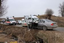 FECİ KAZADA 4 KİŞİ YARALANDI