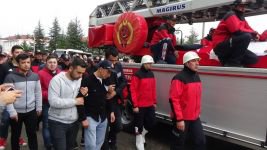 GÖZYAŞLARIYLA UĞURLANDILAR