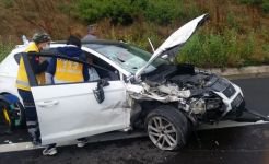 HURDAYA DÖNEN ARAÇTAN SAĞ KURTULDULAR